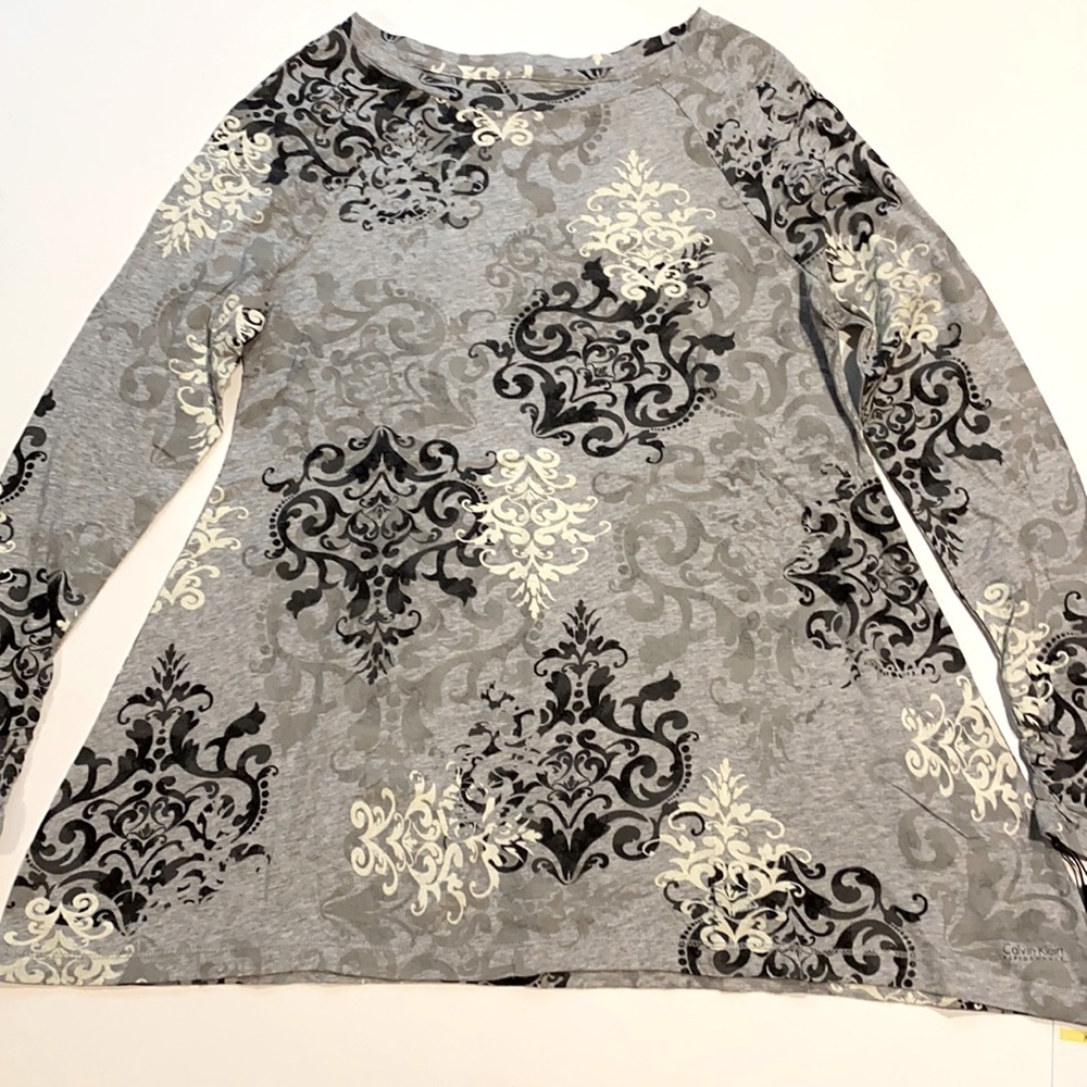 Calvin Klein Medium Quick Dry Tunic T-Shirt Long Sleeve New D28e - Picture 1 of 12
